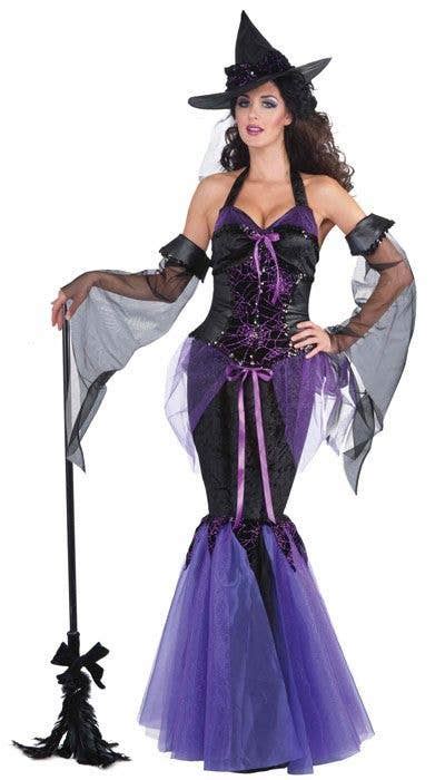 Black and purple witch costumes: modern interpretations